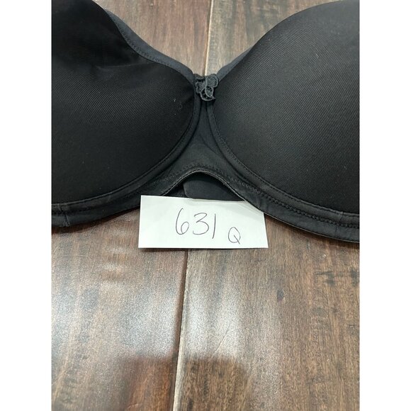 Amoena Lara Mastectomy Bra 38 D Black Wire Free Seamless T-Shirt Bra Intimate - Picture 8 of 9